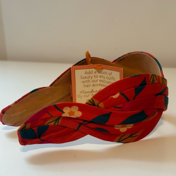 Powder design Bold Multi Color Floral Twisted Headband Sati One Size - Picture 7 of 7